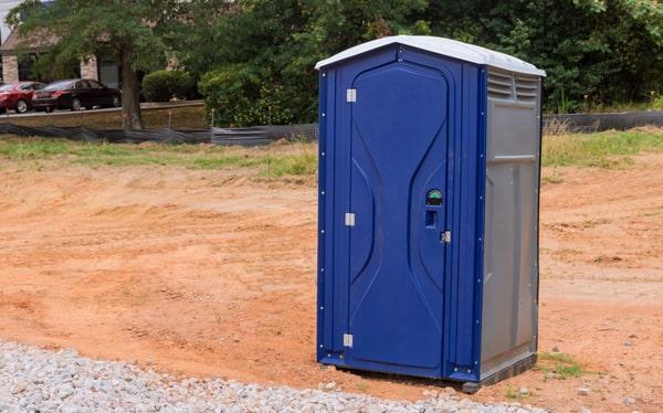 short-term porta potties are commonly rented for construction sites